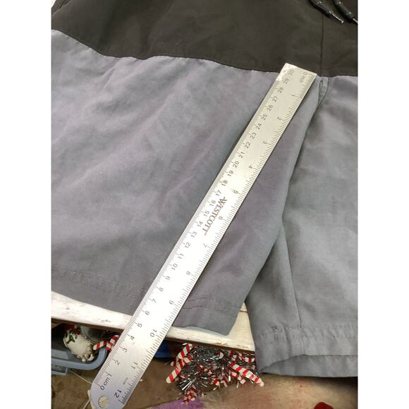 George Men's Swim Trunks Black and Gray Drawstring Beach Elastic Waist Size 2XL - Picture 4 of 5